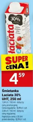 Twój Market Śmietanka Łaciata 30% UHT, 250 ml oferta