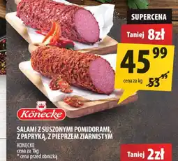 Arhelan Salami z suszonymi pomidorami, z papryką, z pieprzem ziarnistym Konecke oferta