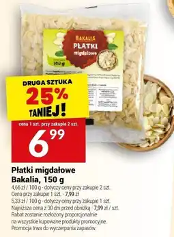 Twój Market Płatki migdałowe Bakalia, 150 g oferta