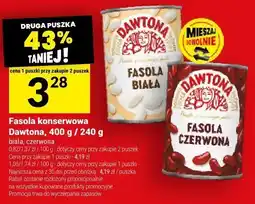 Twój Market Fasola konserwowa Dawtona, 400 g / 240 g oferta