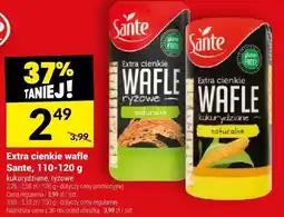 Twój Market Extra cienkie wafle Sante kukurydziane, ryżowe oferta