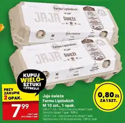 Twój Market Jaja świeże Ferma Lipińskich M 10 szt., 1 opak oferta
