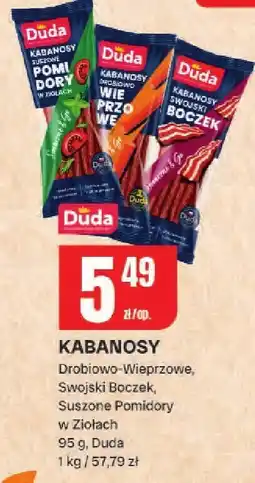 Chorten Kabanosy Drobowo-Wieprzowe, Swojski Boczek, Suszone Pomidory w Ziołach Duda oferta