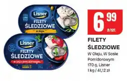 Chorten Filety śledziowe w oleju, w sosie pomidorowym Lisner oferta