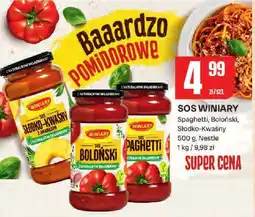 Chorten Sos pomidorowy Winiary Spaghetti, Boloński, Słodko-Kwaśny oferta