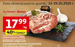 Auchan Karkówka wieprzowa w przyprawach gotowa do pieczenia Auchan oferta