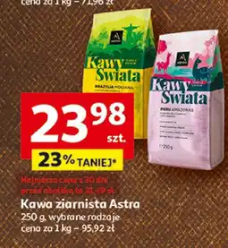 Auchan Kawa ziarnista Astra wybrane rodzaje Auchan oferta