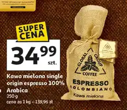 Auchan Kawa mielona single origin espresso 100% Arabica Espresano oferta