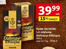 Auchan Kawa ziarnista lub mielona Dallmayr Ethiopia oferta