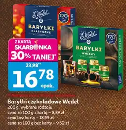 Auchan Batyłki czekoladowe Wedel wybrane rodzaje oferta