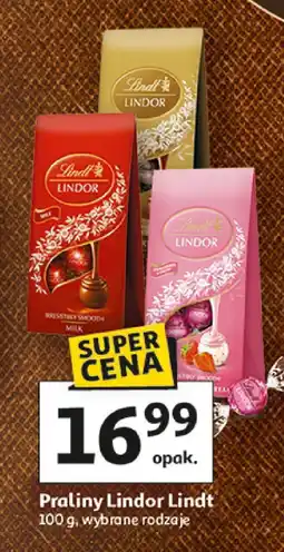 Auchan Praliny Lindor Lindt wybrane rodzaje oferta