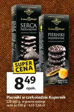 Auchan Pierniki w czekoladzie Kopernik, 128-150 g, wybrane rodzaje oferta