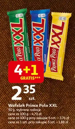 Auchan Wafelek Prince Polo XXL, 50 g, wybrane rodzaje oferta