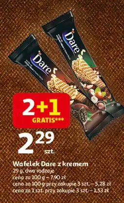 Auchan Wafelek Dare z kremem, 29 g, dwa rodzaje oferta
