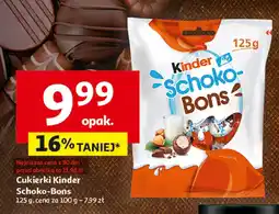 Auchan Cukierki Kinder Schoko-Bons, 125 g oferta