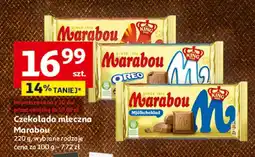 Auchan Czekolada mleczna Marabou, 220 g, wybrane rodzaje oferta