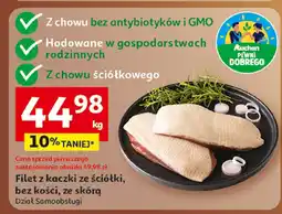 Auchan Filet z kaczki ze ściółki, bez kości, ze skórą, Dział Samoobsługi Auchan oferta
