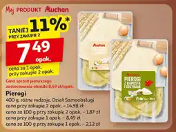 Auchan Pierogi 400 g, różne rodzaje, Dział Samoobsługi Auchan oferta