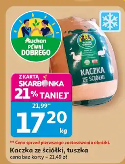 Auchan Kaczka ze ściółki, tuszka cena bez karty Auchan oferta