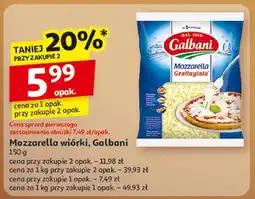 Auchan Mozzarella wiórki Galbani, 150 g oferta