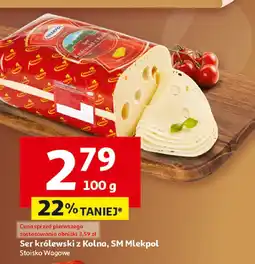 Auchan Ser królewski z Kolna SM Mlekpol Stoisko Wagowe oferta