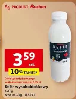 Auchan Kefir wąskobiałkowy, 420 g Auchan oferta