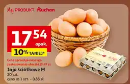 Auchan Jaja ściółkowe M, 20 szt. Auchan oferta