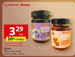 Auchan Dżem jagodowy lub Dżem z orzechów, żurawiny, bakalii Auchan oferta