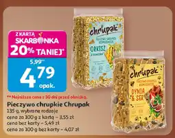 Auchan Pieczywo chrupkie Chrupak, wybrane rodzaje oferta