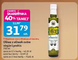 Auchan Oliwa z oliwek extra virgin Lyrakis oferta