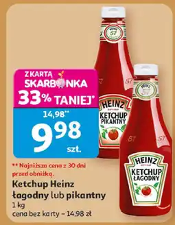 Auchan Ketchup Heinz łagodny lub pikantny oferta