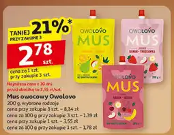 Auchan Mus owocowy Owolovo oferta