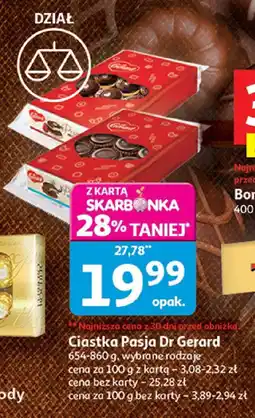 Auchan Ciastka Pasja Dr Gerard 654-860 g, różne rodzaje oferta