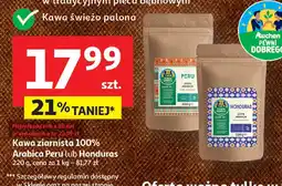 Auchan Kawa ziarnista 100% Arabica Peru Auchan oferta