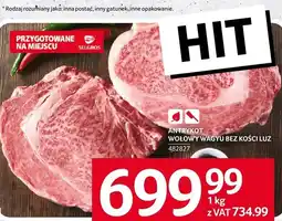 Selgros Antrykot wołowy wagyu bez kości luz Selgros oferta