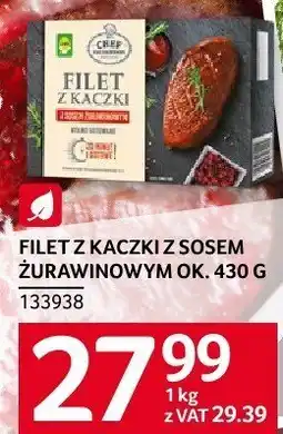 Selgros Filet z kaczki z sosem żurawinowym Selgros oferta