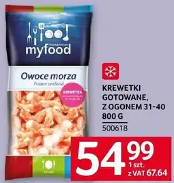 Selgros Krewetki gotowane MY FOOD oferta