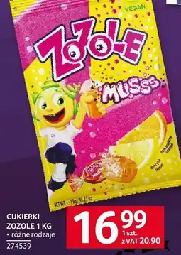 Selgros Cukierki Zozole różne rodzaje oferta