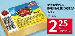 Selgros Ser topiony Emmentaler kostka Selgros oferta
