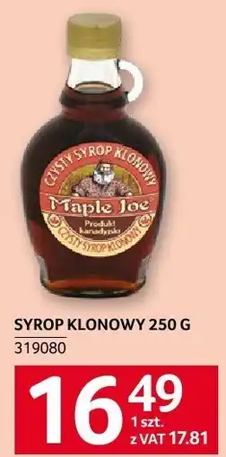 Selgros Syrop klonowy Selgros oferta