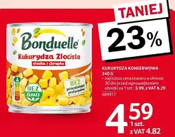 Selgros Kukurydza konserwowa Bonduelle złocista 340 g oferta
