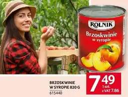 Selgros Brzoskwinie w syropie Rolnik 820 g oferta
