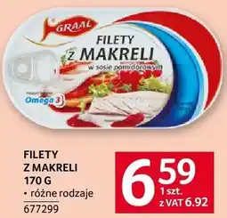 Selgros Filety z makreli różne rodzaje 170 g Selgros oferta