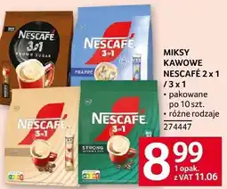 Selgros Miksy kawowe Nescafe 2x1/3x1 różne rodzaje oferta