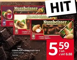 Selgros Czekolada Nussbeisser 100 g różne rodzaje oferta