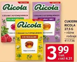 Selgros Cukierki Ricola 27,5 g różne rodzaje oferta