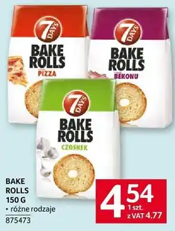 Selgros Paluszki Bake Rolls 150 g różne rodzaje 7Days oferta