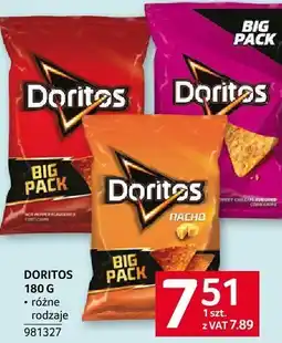 Selgros Chipsy Doritos 180 g różne rodzaje oferta