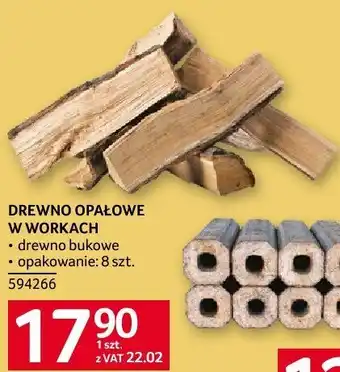 Drewno opałowe w workach Selgros