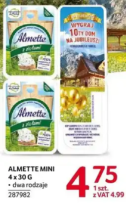 Selgros Serek Almette mini różne rodzaje oferta